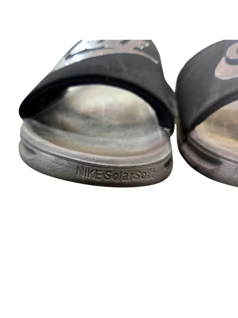 Nike Benassi Solarsoft Golf Slides Black Anthracite Men's 12